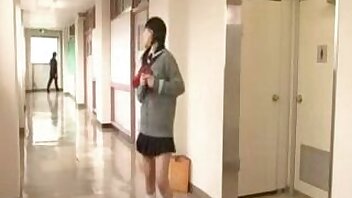 Japanese schoolgirl wanks off in Tokyo bathroom for some naughty XXX fun